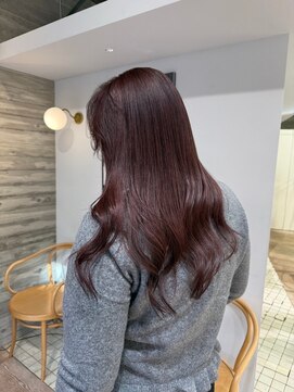 ヲタク(wotaku.) ピンクラベンダーグレージュ透明感カラー暖色カラーワインレッド