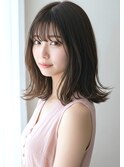 【まとめ髪も簡単レングス】ロングボブスタイル