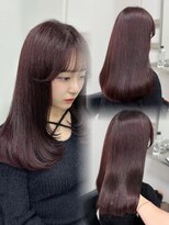 ベレーザシェルト(Beleza scelto)&nbsp;13462黒髪オリーブグレージュ髪質改善ストレート暗髪レイヤー