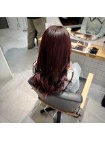 ミエルヘアーエスト 新宿店(mielhair est)&nbsp;ワインレッド　暗めカラー