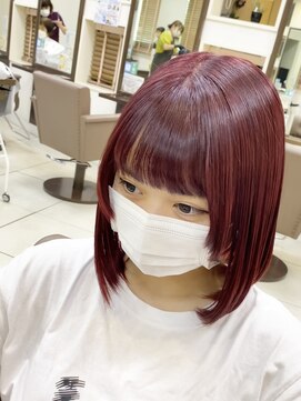 スタイルクリエイター 牛久店(Style Creator) ブリーチなし　ワインレッド