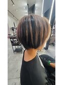ショートボブアンブレラカラー