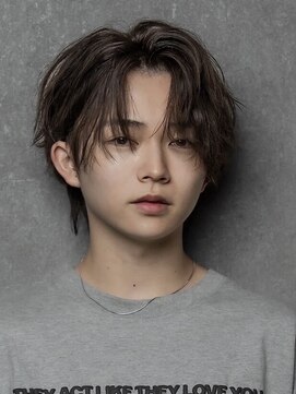 ページ(page,) 無造作センターパートウルフメンズパーマシャドウツイスパ心斎橋