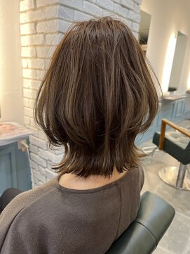 ジルチ ヘアー(Zilch hair) 外ハネボブ［髪質改善/縮毛矯正/オリーブ/学割/ブリーチなし］