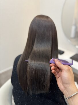 髪質改善でお悩み解決！伴藤の艶髪ロング/ココアベージュ