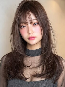 キャパ セントラル 天神 大名店(CAPA central) アッシュ 透明感カラー 韓国 顔周りカット レイヤーカット