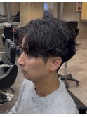 札幌メンズシャドウパーマ無造作パーマ