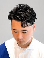ノイセルヘアー(Noisyle Men's hair) リバースセンターパート/ニュアンスパーマ/ダウンバング/MEN'S