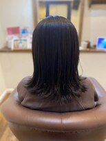バサラ 敷戸店(basara)&nbsp;暗髪韓国風くびれミディ★レイヤーカット×外ハネボブ/髪質改善