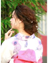 ヘアメイクサロンシャルメ(Hair Make Salon CHARMER) LIVEに☆イベントに★ゆるふわ着物シニヨンヘアセット