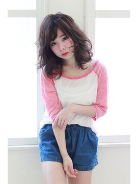 バグズ ヘアデザイン 桔梗が丘店(Baguz HAIR DESIGN) ☆ゆるふわが今の気分♪ヌーディーミディアム☆