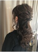 結婚式 ハーフアップ