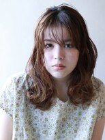 フリップビーアヴェダ(FLIP B AVEDA) 本八幡×アヴェダカラー×揺れ感たっぷりのミディアムパーマ