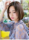 ★かき上げ前髪xダークアッシュハイライトカラー20代30代40代★7