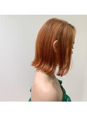 ミニボブ　オレンジブラウン