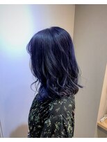 エイト 沖縄豊崎店(EIGHT toyosaki)&nbsp;【EIGHT 豊崎】お客様スタイル_フルブリーチ×ネイビー