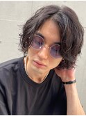 【大人マッシュウルフ&波巻きツイストスパイラルメンズパーマ】