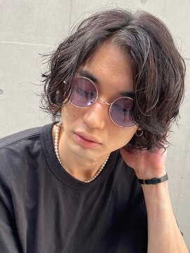 フィフス 原宿(fifth) 【大人マッシュウルフ&波巻きツイストスパイラルメンズパーマ】