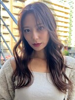 ディーバ 池袋東口(D.I.E.V.A) エギョモリ かきあげ前髪 バイオレットシナモンベージュカラー