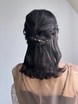 ロットアニバース(lott annibirth) 【髪質改善】ハーフアップアレンジ@mutsumi