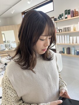 メロウ(mellow) レイヤーカット×グレージュ