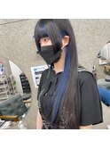 【before afterあり】インナーネイビーブルー 髪質改善/個室