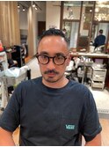 大人海外メンズミリタリーアーミーフェードカット：尾上　雄輝