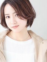 アース 錦糸町店(HAIR&MAKE EARTH) 20代30代40代前下がりストレート小顔補正立体カット