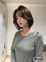 ノイズ エコル(Hair&Make NOISM ekolu )&nbsp;大人可愛い20代30代40代小顔ウルフレイヤーボブ丸み韓国ロング
