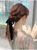 ふわふわポニーテールアレンジ*ヘアアレンジ*ヘアセット*結婚式