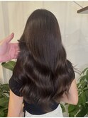 ナチュラルブラウン赤み消しブラウン透明感ブラウン堀江新町美髪