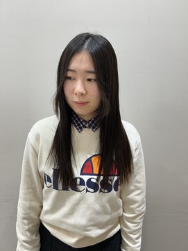 ヘアーライズ 池袋東口店(hair RISE) 酸性ストレートパーマトナーカラー前髪ストレートアイロンセット