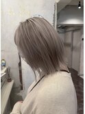 ホワイトベージュブリーチ２回