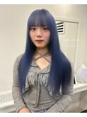 10代20代30代/ブルーシルバー／ハイトーン／髪質改善
