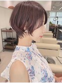 ショートボブ髪型20代30代40代50代前髪あり前髪無し丸顔表参道