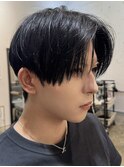 韓国マッシュセンターパートシースルーマッシュダウンパーマ