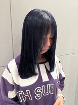アーティック ヘア ディーヴァディーヴォ アーバ(ARTIC HAIR DIVA DIVO Arbor)&nbsp;ネイビーカラー/ブリーチカラー/レイヤーカット【杉浦】