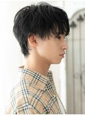 20代30代ナチュラルダークアッシュ束感メンズショートH北浦和