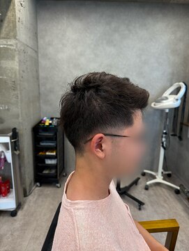 タメ(tame-) サーフカール/フェザーパーマ/ブルーブラック【都賀/メンズ】