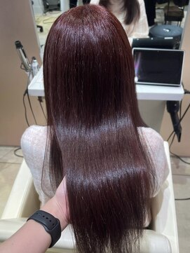 ユーフォリア 池袋東口駅前店(Euphoria) 【Euphoria/Miku】艶カラー/暖色カラー/トリートメント/韓国ヘア