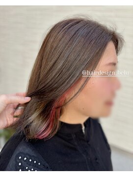 ベル (hair design Belu) イヤリングカラー