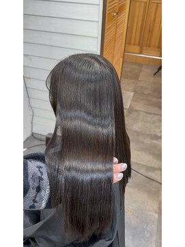 縮毛矯正＋髪質改善トリートメント