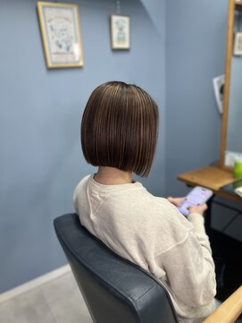 リマイル 西台店(remile) ブラントボブ×ニュアンスハイライト