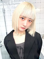 フウ(fuh)&nbsp;ブロンド/ボブ/ハイトーンボブ/ブロンドボブ/髪質改善