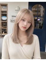 ミリール (Mireel)&nbsp;酸性ストレート×ハイトーンセミロング