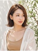かきあげバングかきあげボブかき上げ前髪カジュアル前髪なし
