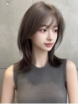 レア 銀座(Le'a)&nbsp;レイヤーカットハイレイヤー顔周りカット韓国風レイヤー髪質改善