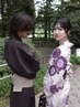 【男女ペア浴衣レンタルプラン】浴衣レンタル+着付+ヘアセット(A~D)