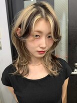 ローレンアンドパレード 並木坂店(Lauren&Parade) アンブレラカラー ブロンド ダブルカラー 顔周りカット レイヤー