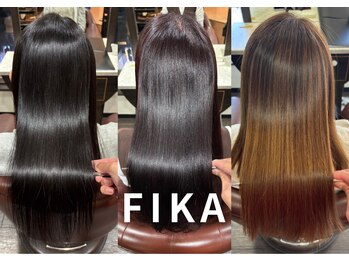フィーカ(FIKA)の写真/髪の内部から補修し、髪本来の美しさを引き出す！今までにない極上の艶と手触りを。【盛岡/縮毛矯正】
